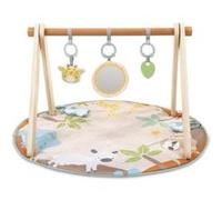 INGENUITY Tapis d éveil bébé pliable WonderWood rond avec arche de jeu en bois mirroir