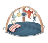 INGENUITY Tapis d éveil réversible bébé évolutif Marin pliable arche de jeu en bois amo