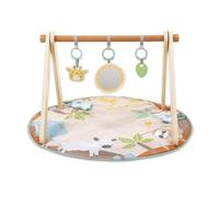 Ingenuity Wonder & Wood Tapis de Jeu Bébé avec Arche en Bois - Barre Pliable en A avec 3 Jouets Amovibles, Lavable en Machine, Unisexe, 0-36 Mois