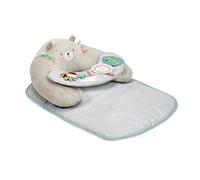 Ingenuity Tapis d'éveil 4 en 1 Cozy Prop Nate - 5 jouets sensoriels, coussin ourson - Beige