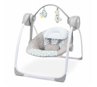INGENUITY Transat bébé balancelle électrique pliable EndlessBloom, arche jouets, réglages balancement, minuterie, inclinaison