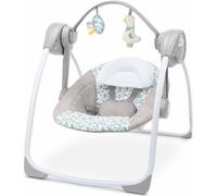 INGENUITY Transat bébé balancelle électrique pliable EndlessBloom, arche jouets, réglages balancement, minuterie, inclinaison