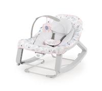 INGENUITY Transat bébé bascule évolutif 3-en-1 Keep Cozy -Burst- 3 Positions: arche avec jouets peluches amovible, jusqu'à 18 kg
