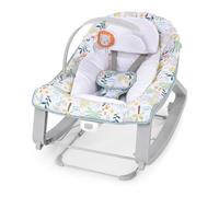 INGENUITY Transat bébé bascule évolutif 3-en-1 Keep Cozy -Tropical Rainbow- 3 Positions: arche avec jouets amovible, jusqu'à 18 kg