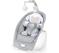 INGENUITY Transat bébé bascule évolutif pliable - Petit Mouton - Position fixe ou bascule, vibrations et sons, arche, jouets d'éveil