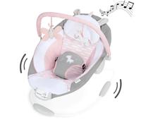 INGENUITY Transat Bébé Flora Licorne Arche Jouets Amovible 8 Mélodies Vibrations