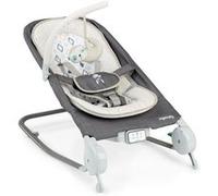 Ingenuity Transat Massage Ventre - Parker, Position Fixe Ou A Bascule, Pliage Ultra-Compact Avec Sac De Rangement Fourni Gris G