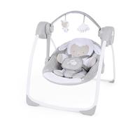 INGENUITY Transat pour bébé Balancelle électrique pliable - Petit Mouton - Arche et jouets amovible, Cadeau Noel bébé