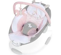 INGENUITY Transat pour bébé - Flora - Arche avec jouets d'éveil amovible, 8 Mélodies, Vibrations apaisantes, Cale tete évolutif