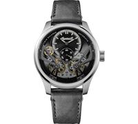 Ingersoll 1892 The Naismith Montre Automatique pour Homme 46 mm avec Cadran Noir et Bracelet Noir en Cuir I16101