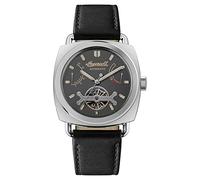 Ingersoll 1892 The Nashville Montre Automatique pour Hommes avec Cadran Gris et Bracelet en Cuir Noir - I13002