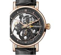 Ingersoll Men's The Herald Automatic Watch with Skeleton Dial and Black Leather Strap I00403B