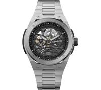 Montre Automatique - INGERSOLL - The Springfield - Cadran Squelette Noir - Boîtier 48 mm - Bracelet Acier Noir