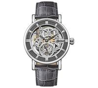 Ingersoll Men's The Herald Automatic Watch with Skeleton Dial and Grey Leather Strap I00402B