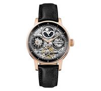 Ingersoll Montre 1892 The Jazz Automatic pour Hommes avec Cadran Noir et Bracelet en Cuir Noir - I07705