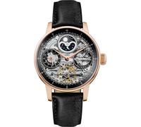 Ingersoll Montre 1892 The Jazz Automatic pour Hommes avec Cadran Noir et Bracelet en Cuir Noir - I07705