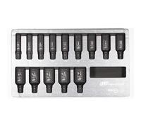Ingersoll-Rand 14 pièces DXS2 hexagonales Deep SAE impérial Douille à choc Jeu, acier au chrome-molybdène
