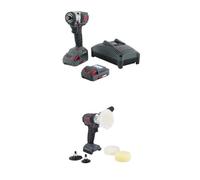 Ingersoll-Rand Kit Visseuse à chocs sans fil W3111-K22-EU, batterie 1/4" avec 20 V, léger et outil à chocs compact