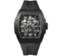 Ingersoll The Play Montre Automatique pour Homme 50mm avec Cadran Skeleton Noir et Bracelet PU Noir I15302