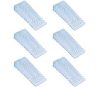 INGJIA 6 pièces cale Porte Caoutchouc Souple,Bloc Porte cale Porte Sol,Hauteur réglable antidérapante Anti-Rayures Bloque Porte,Portes et fenêtres intérieures Bureau à Domicile arret