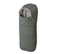Inglesina Chancelière pour Poussette 3 en 1, Intérieur Chaud en Polaire, Extérieur Matelassé Résistant à l’Eau, Capuche Amovible, Compatible avec Harnais 5 Points, 44 x 92 cm, Uni Green