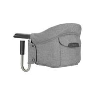 Inglesina Fast, Siège de Table Pliable, Gris Clair (Stone Grey), Facile à Transporter, Lavable, Installation Sécurisée, Jusqu'à 15 kg, 35 x 27 x 42 cm