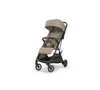Inglesina NOW Poussette Compacte Légère 7,2 kg, Fermeture Automatique One Touch, Dossier Inclinable 170°, Capote UPF 50+, de la Naissance à 22 kg, Shot Beige