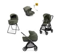 INGLESINA - Poussette Trio System Quattro Electa + Siège auto Darwin Recline + Nacelle Open Up Loft Green