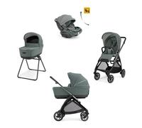 INGLESINA - Poussette Trio System Quattro Electa + Siège auto Darwin Recline + Nacelle Open Up Studio Grey