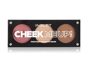 Inglot Face Palette enlumineur, poudre bronzante et blush teinte Cheek Me Up! 7.2 g