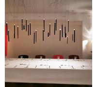 Ingo Maurer Flying Flames Element LED Lampe Suspension 2x128 Noir Rouge Blanc
