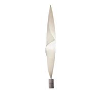 INGO MAURER lampadaire WO-TUM-BU 1 (Blanc, base gris - Papier, béton, acier inoxydable)