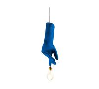 INGO MAURER lampe à suspension LUZY (Bleu - Gomme, laiton et plastique)