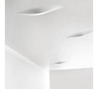 INGO MAURER lampe au plafond plafonnier / lampe murale applique SCHLITZ UP (LED - Aluminium)