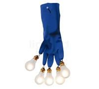 INGO MAURER lampe murale applique LUZY ON THE WALL (Bleu - Gomme, laiton et plastique)