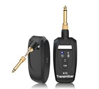 INGPARTNER A10 Système de guitare sans fil UHF, 2 modes, batterie au lithium rechargeable, portée de 30 m, Plug & Play pour guitare, basse, violon, clavier - Noir