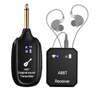 INGPARTNER Système sans fil intra-auriculaire 2.4GHz Système IEM sans fil avec émetteur, récepteur à clip auto-appairage pour le monitoring intra-auriculaire pour studio, guitare, DJ, performance live