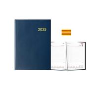 Ingraf Paris Agenda 15 x 21 jour par page Bleu catalan 2025