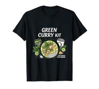 Ingrédients de Repas thaïlandais pour Aliments au Curry Vert T-Shirt