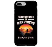 INGRÉDIENTS du Bonheur du Coucher DE Solitude ET DE Solitude Randonnée Nature Coque pour iPhone 7 Plus/8 Plus