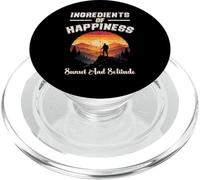 INGRÉDIENTS du Bonheur du Coucher DE Solitude ET DE Solitude Randonnée Nature PopSockets PopGrip pour MagSafe