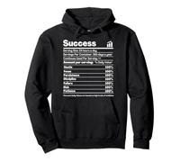 Ingrédients du succès Citation Artistique de Motivation Faits nutritionnels Sweat à Capuche