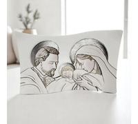 Ingrosso e Risparmio Bonbonnière baptême 1 pièce en bois avec sainte famille en argent mariage communion confirmation fabriquée en Italie icône gravé (taille 1 - argent)