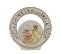 Ingrosso e Risparmio Bonbonnière confirmation 1 pièce icône de confirmation en résine en forme d'anneau avec mots symboles sacrés mithes pastorales évangile économique gadgets