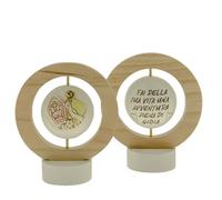 Ingrosso e Risparmio Bonbonnière confirmation 1 pièce icône de confirmation en résine en forme d'anneau avec symboles sacrés mithes pastorales pivotantes évangile économique gadgets