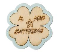 Ingrosso e Risparmio Bonbonnière de baptême 12 pièces, application en trèfle à quatre feuilles, détails célestes et inscription de mon baptême, marque-place masculin, premier anniversaire, gadgets