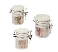 Ingrosso e Risparmio Bonbonnière de mariage, 1 pièce, fermeture hermétique fantaisie, décoration abstraite, porte-dragées communion confirmation (standard)