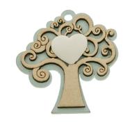 Ingrosso e Risparmio Bonbonnière de naissance 12 pièces en bois arbre de vie avec craie cœur avec détails célestes marque-places naissance mâle premier anniversaire gadgets confits