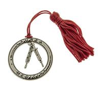 Ingrosso e Risparmio Bonbonnière graduation médecine 12 pièces pendentif rond médaille avec symbole seringue et thermomètre écrit diplômé médecine mâle femelle avec pompon rouge