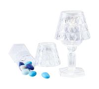 Ingrosso e Risparmio Bonbonnière lampe lumière LED en Plex porte-dragées Lume Bonbonnière événement Dix-huitième mariage, décoration design complet économique (kit de 6 pièces)